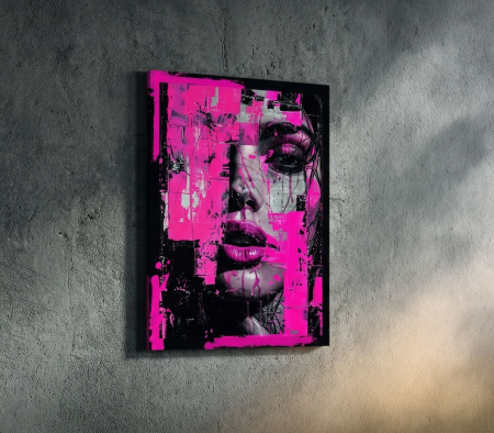 Tablou canvas - Profil Neon - 35x45cm [1]