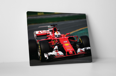 Vehicule - Tablou canvas : F1 Ferrari Sebastian Vettel