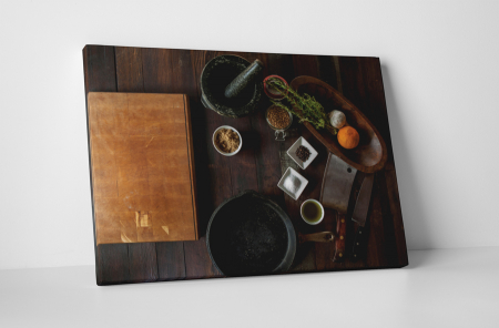 Gastronomie - Tablou canvas : Pregatire pentru gatit