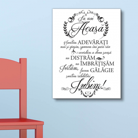 Tablouri Canvas - Tablou canvas : A loving family (negru / alb)