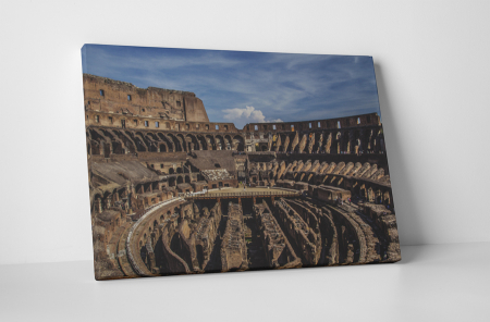 Atracții turistice - Tablou canvas : Colosseum inauntru