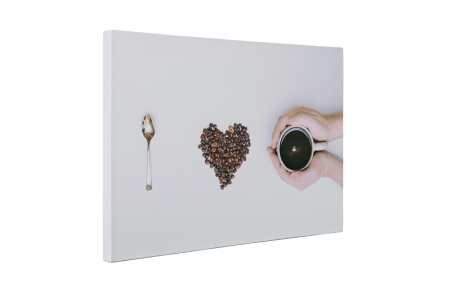 Tablou canvas : Iubim cafeaua [4]