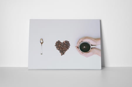Tablou canvas : Iubim cafeaua [1]