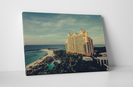 Atracții turistice - Tablou canvas : Hotel Atlantis in Bahamas