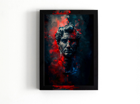 Tablou cu Accente Pictate Manual - Tablou canvas - Trezirea lui David - 35x45cm