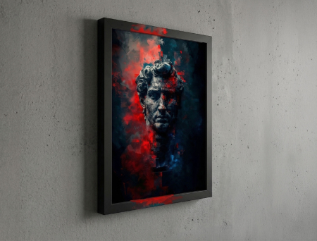 Tablou canvas - Trezirea lui David - 35x45cm [1]