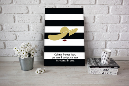 Citate - Tablou canvas : Increderea in sine
