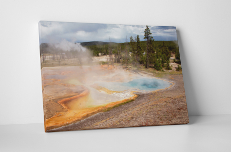 Atracții turistice - Tablou canvas : Gheizeri in Yellowstone