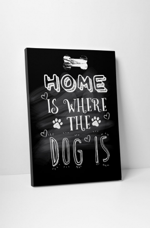 Tablouri Canvas - Tablou canvas : Home and dog