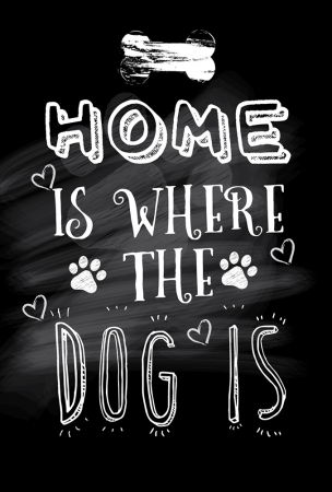 Tablou canvas : Home and dog [4]