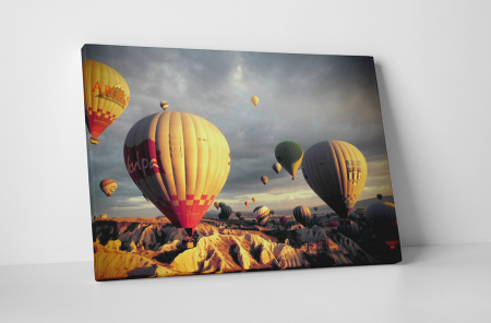 Peisaje - Tablou canvas : Baloane cu aer cald