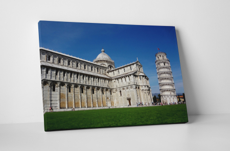 Atracții turistice - Tablou canvas : Turnul inclinat din Pisa