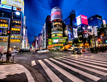 Tablou canvas : Tokyo's Downtown Ginza [3]