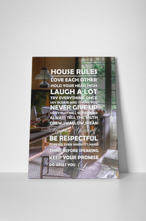 Tablou canvas : House rules [1]