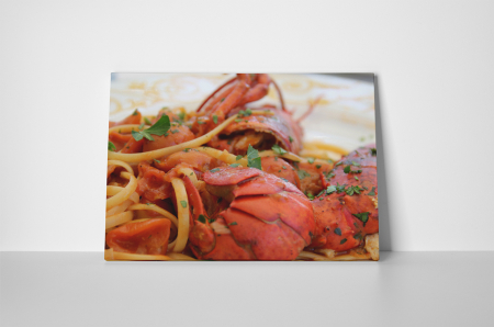 Tablou canvas : Spaghette cu creveti [1]
