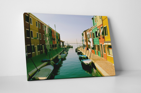 Tablouri Canvas - Tablou canvas : Case colorate