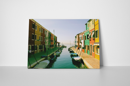 Tablou canvas : Case colorate [1]