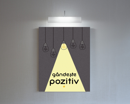 Tablou canvas : Gandeste pozitiv [2]