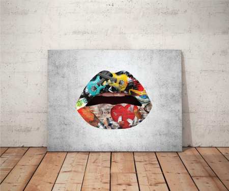 Artă - Tablou canvas : Graffiti Libs