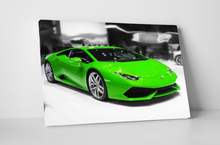 Vehicule - Tablou canvas : Lamborghini verde