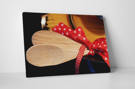 Tablouri Canvas - Tablou canvas : Lingure de lemn