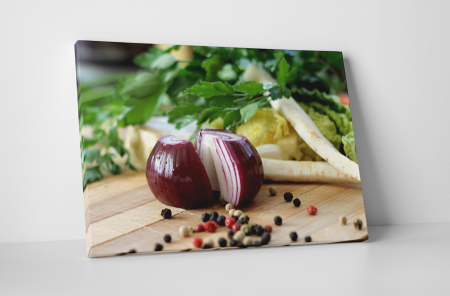 Gastronomie - Tablou canvas : Ceapa rosie