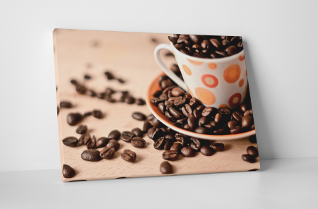 Gastronomie - Tablou canvas : Boabe de cafea