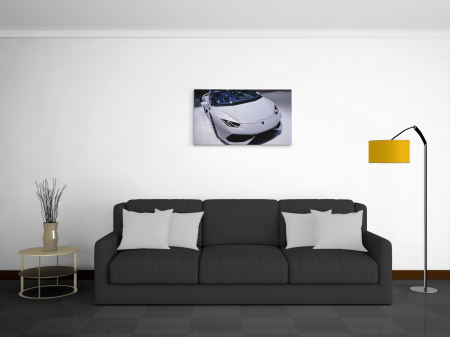 Tablou canvas : Lamborghini alb [3]