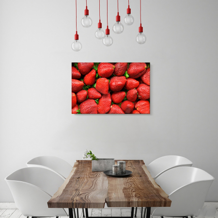 Gastronomie - Tablou canvas : Capsuni proaspete