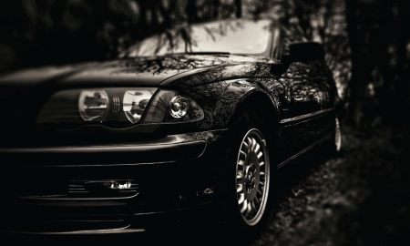Tablou canvas : BMW negru [1]