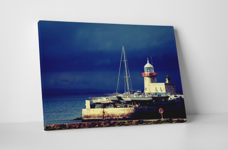 Peisaje - Tablou canvas : Port pe malul marii