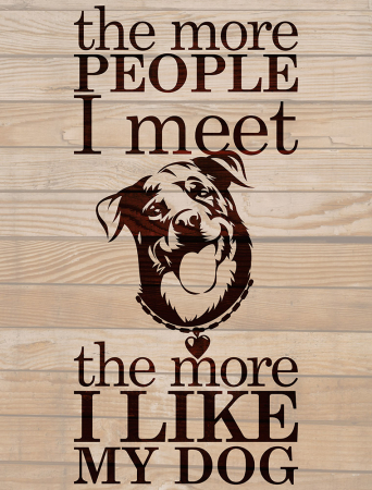 Tablou canvas : I like my dog [1]