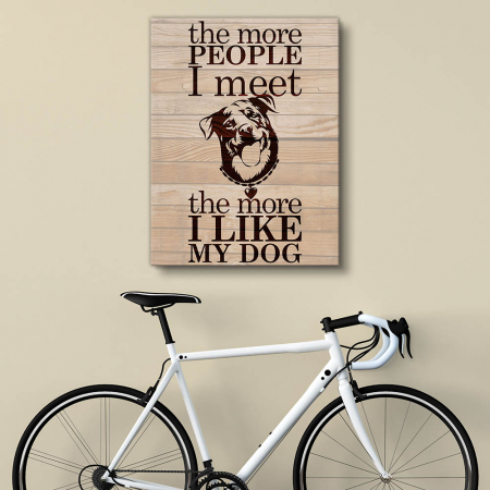 Tablouri Canvas - Tablou canvas : I like my dog