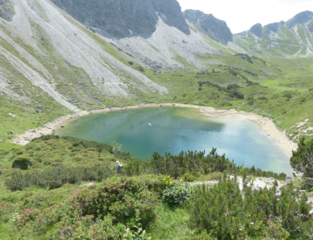 Tablou canvas : Lac glaciar intre munti [3]