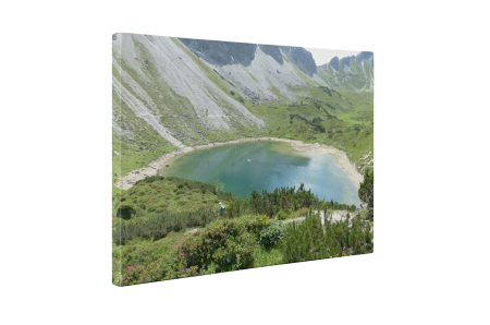Tablou canvas : Lac glaciar intre munti [4]