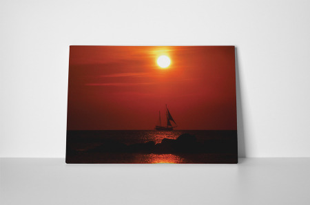 Tablou canvas : Soarele rosu [1]