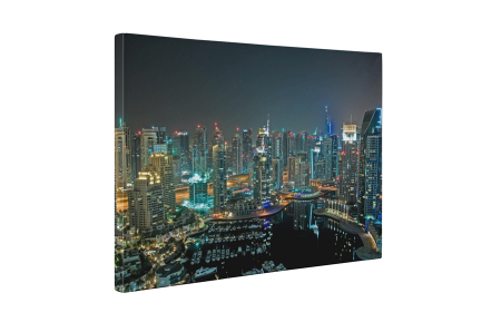 Tablou canvas : Orasul Dubai noaptea [4]