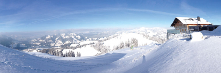 Tablou canvas panoramic - Snowy landscape [3]