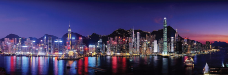 Tablou canvas panoramic - Hong Kong [3]
