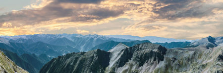 Tablou canvas panoramic - Mountainous region [3]