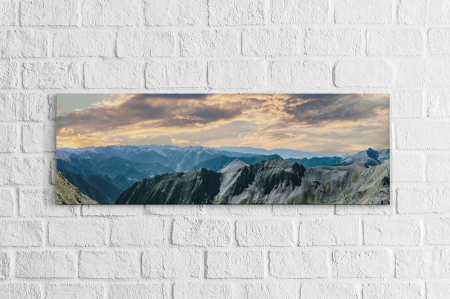 Panoramică - Tablou canvas panoramic - Mountainous region