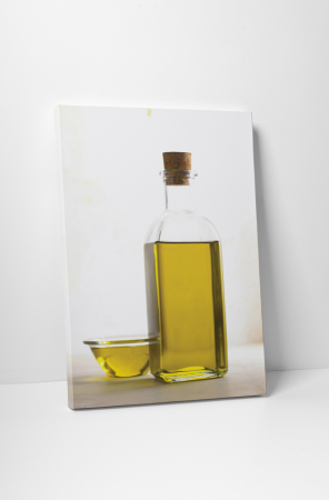 Gastronomie - Tablou canvas : Ulei de masline extra virgin