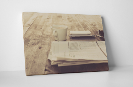 Retro - Tablou canvas : Dimineti placute