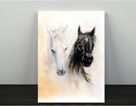 Animale - Tablou canvas : Opposites attract