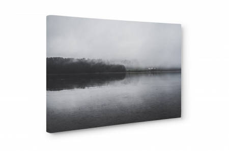 Tablou canvas : Lac alb-negru [2]