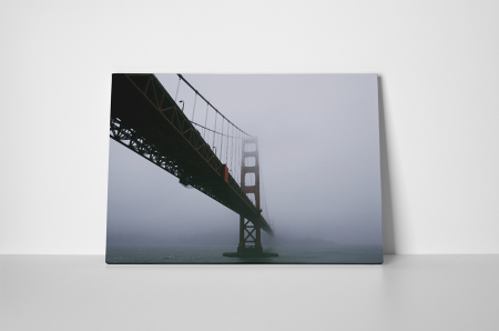 Tablou canvas : Podul Golden Gate in ceata [1]