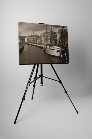 Tablou canvas : Peisaj urban alb-negru [2]