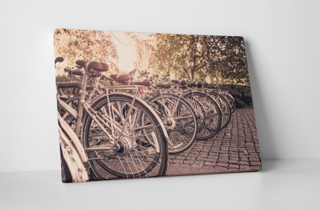 Tablouri Canvas - Tablou canvas : Biciclete parcate