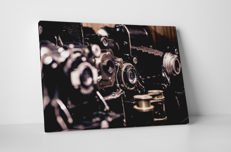 Retro - Tablou canvas : Aparate antice de fotografiat