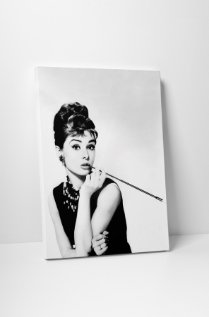 Retro - Tablou canvas : Audrey Hepburn